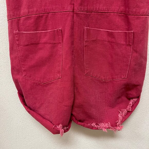 Free People X Oneteaspoon Girl's Braxton Mini Utility Jumpsuit In Pink Sz 12-14 - Picture 8 of 9